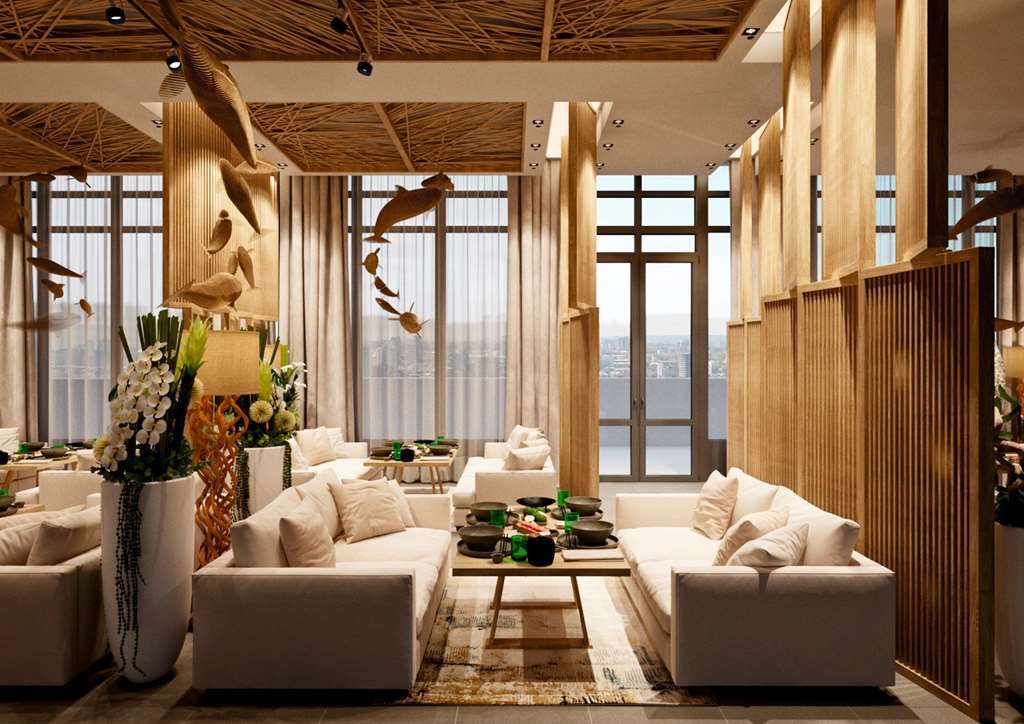 מלון Doubletree By Hilton אלמטי מסעדה תמונה